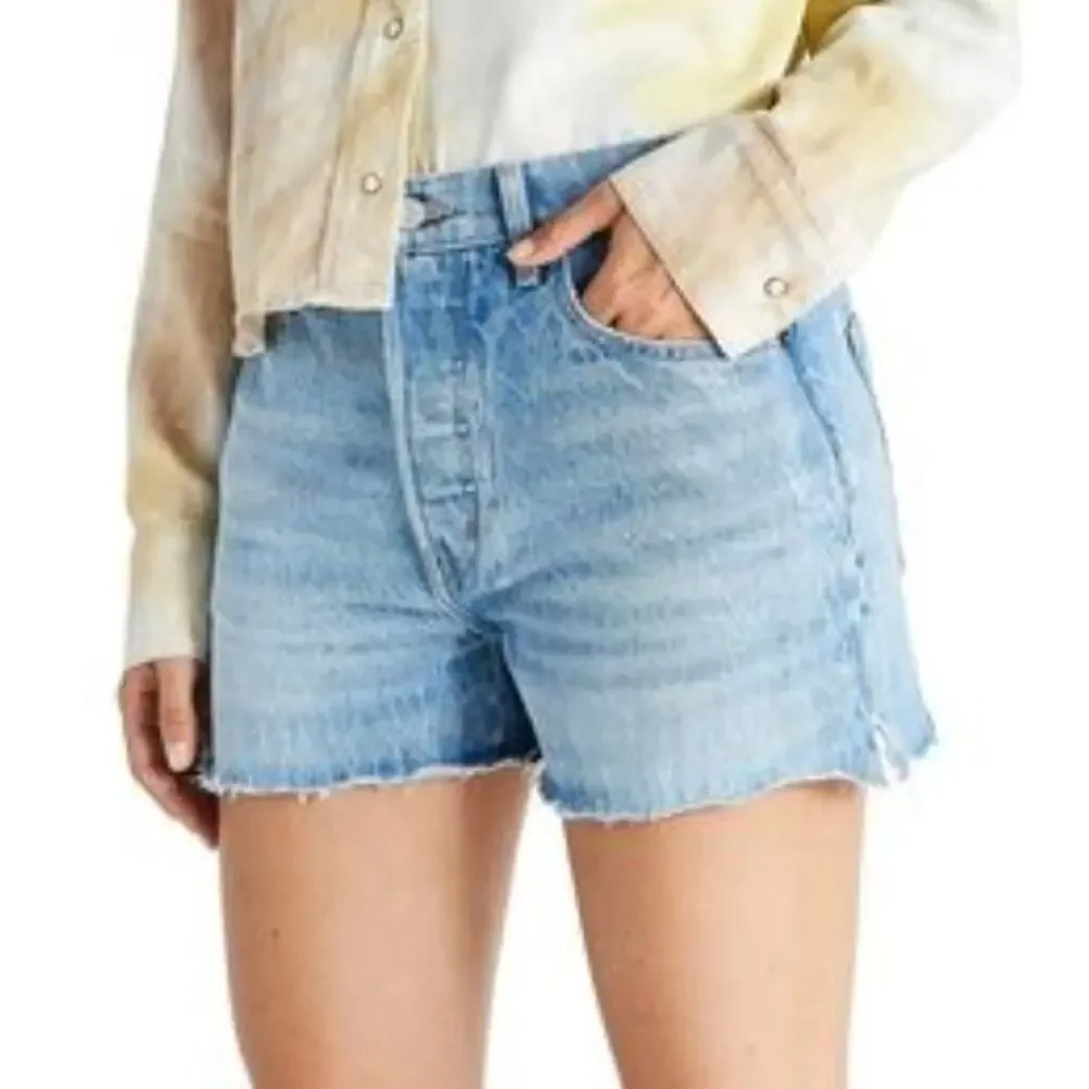 Etica Sydney Raw Hem Denim Shorts | Size 30